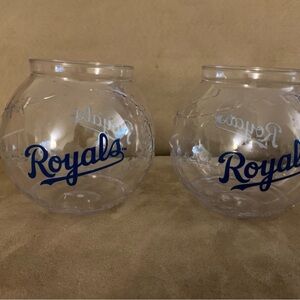Royals Clear plastic  Fishbowl glasses  Set